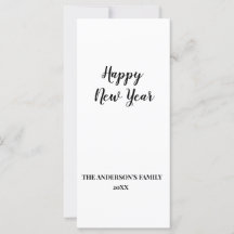 simple mínimo añadir el texto tarjeta de año nuevo