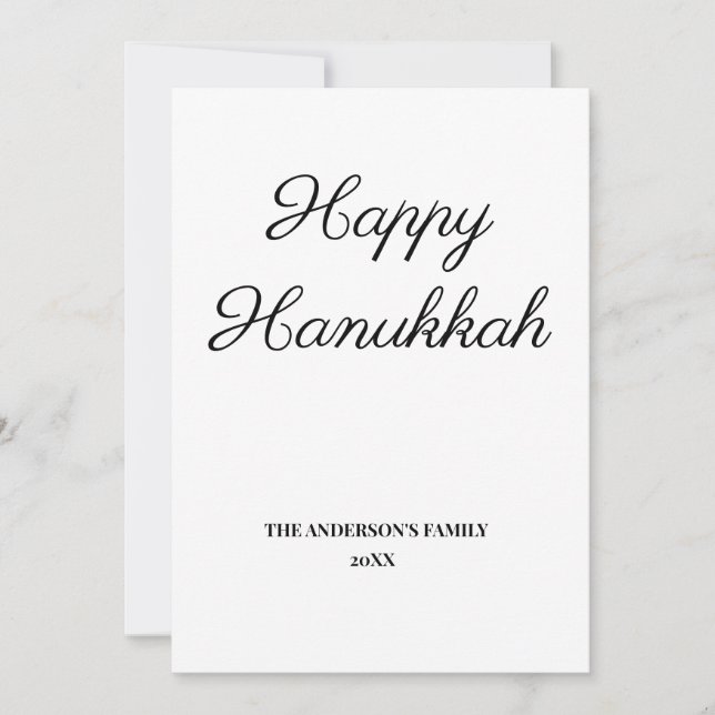 simple mínimo añadir las tarjetas de hanukkah de t (Anverso)