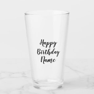 simple mínimo feliz cumpleaños añadir tu nombre