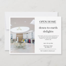 Simple Modern Photo Business Note Card