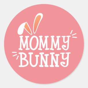 Simple Mommy Bunny Easter Typograph   Sello Pegati