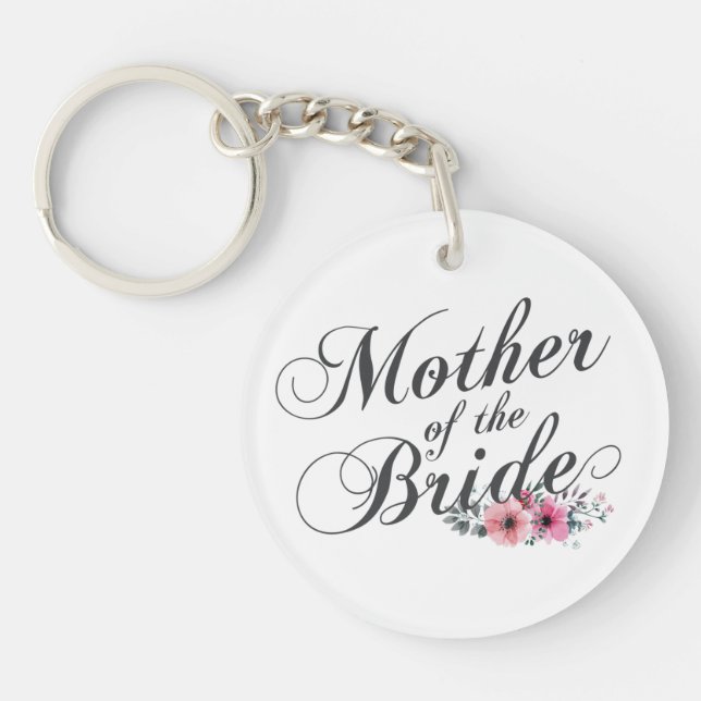 Simple Mother of the Bride Wedding | Llavero (Frente)