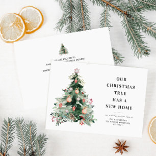 simple navidad árbol de navidad invitación en movi