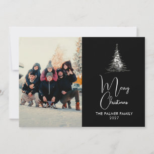 Simple Navidad árbol de pino familia foto