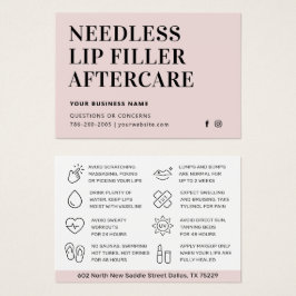 Simple Needles Lips Filler Esthetician Aftercare