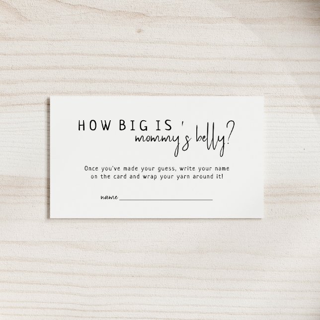 Simple Neutral Moderno Cuán Grande Es La Tarjeta B (Subido por el creador)