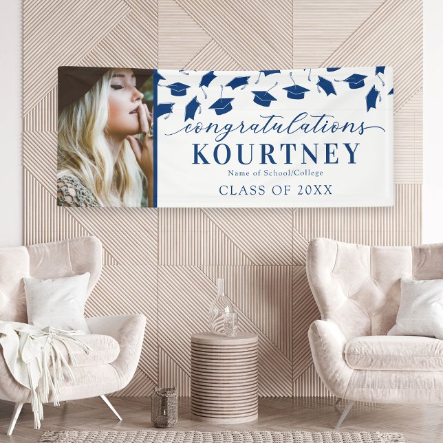 Simple pancarta de fotos de graduación 2025 (Subido por el creador)