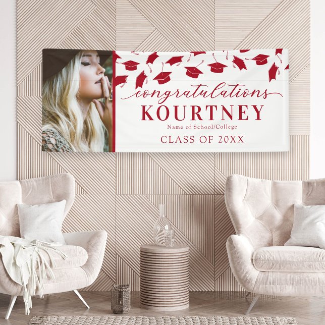 Simple pancarta de fotos de graduación 2025 (Subido por el creador)