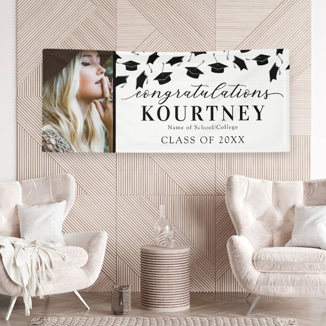 Simple pancarta de fotos de graduación 2025 (Subido por el creador)