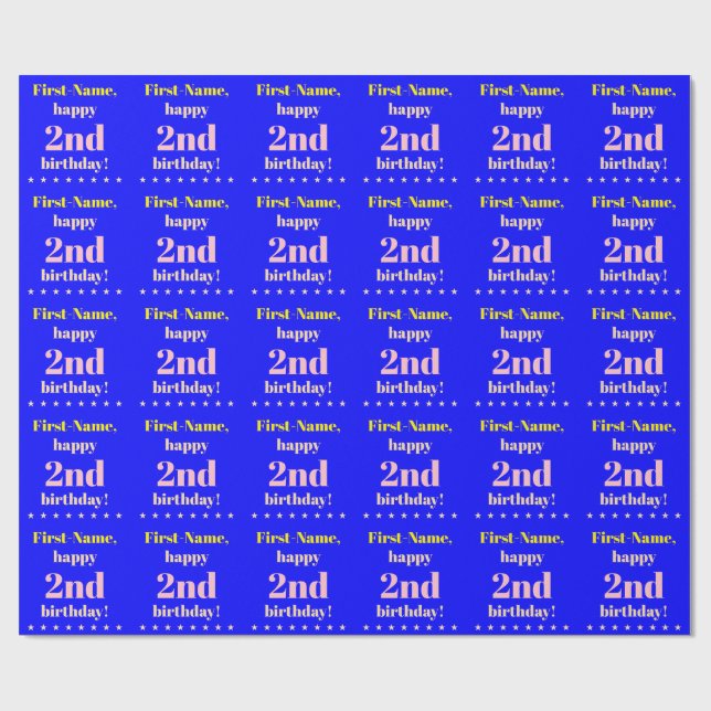 Simple Papel de envolvimiento de cumpleaños (Superficie plana)