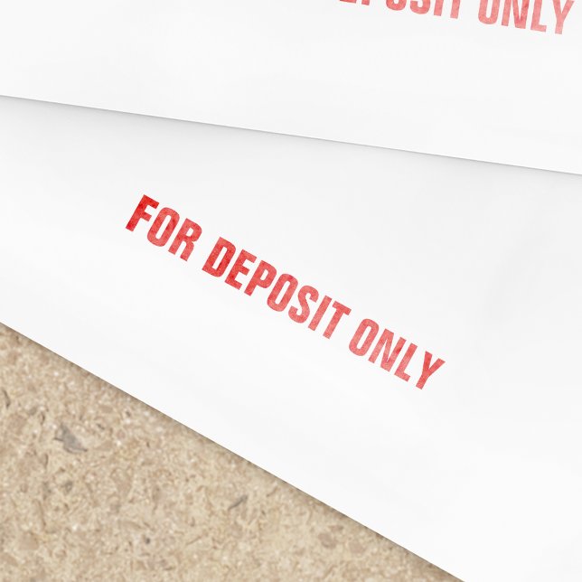Simple Para El Sello De Negocio Sólo De Depósito (Subido por el creador)