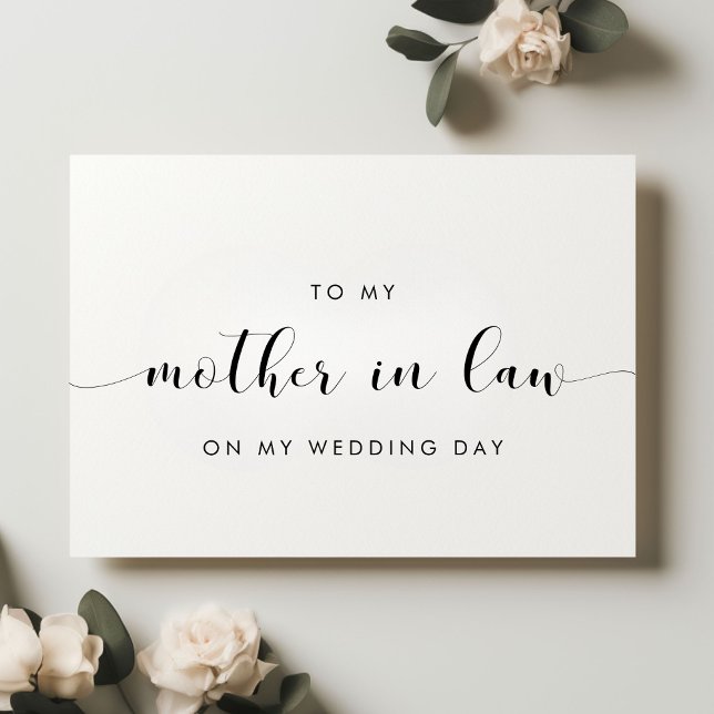 Simple para mi suegra en mi tarjeta del día de bod (Subido por el creador)