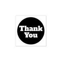 Simple Personalizado Gracias Sello de caucho