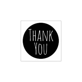 Simple Personalizado Gracias Sello de caucho