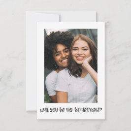 Simple Photo Text Serás Mi Tarjeta Para La Mujer