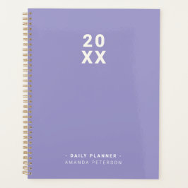 Simple Planificador Diario Personalizado Lavanda