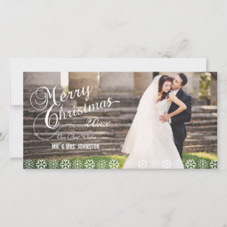 SIMPLE PRIMERA TARJETA DE FOTOGRAFÍA DE NAVIDAD