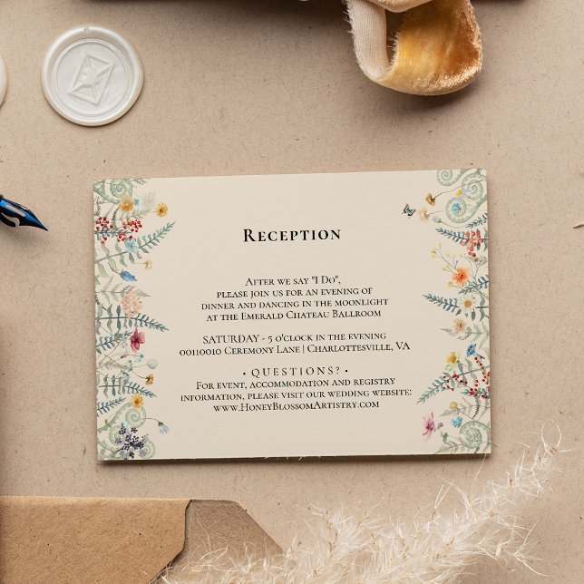 Simple recepción de boda de fern beige de flores s (Subido por el creador)