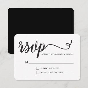 Simple RSVP de guión sin enviar asiento reservado 