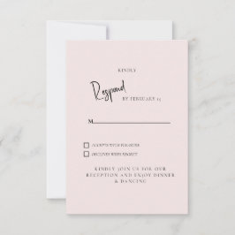 Simple Rubor Wedding RSVP