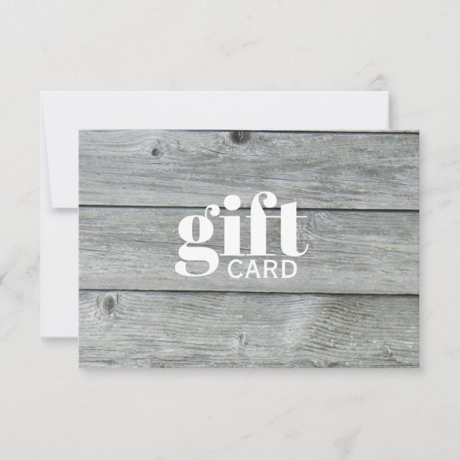 Simple Rústico certificado de regalo de Personaliz (Anverso)