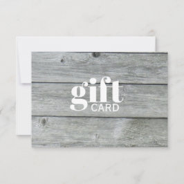 Simple Rústico certificado de regalo de Personaliz