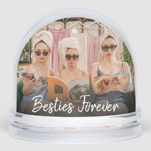 Simple Script Besties Forever Photo Keepsake (Anverso)