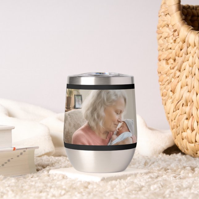 Simple Script Grandma Est.Photo Year Black (Sala de estar (girada))