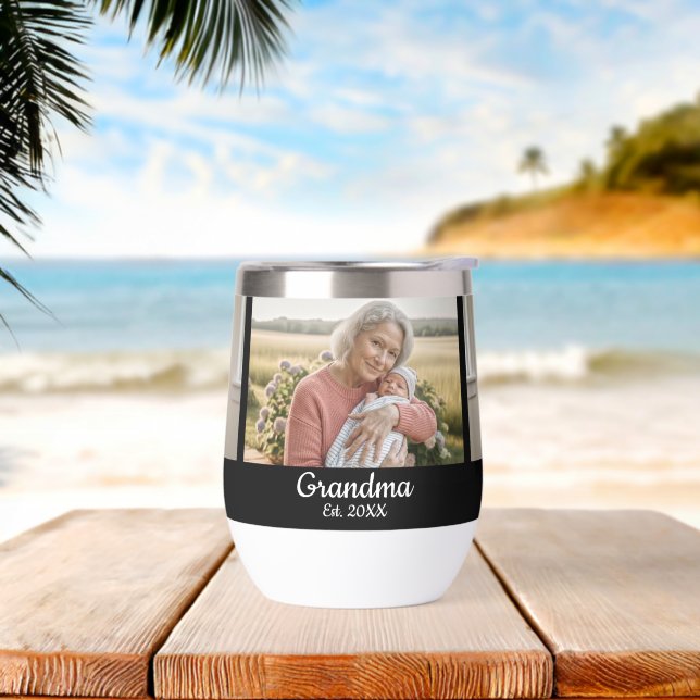 Simple Script Grandma Year Est. 3 Photo (Playa)