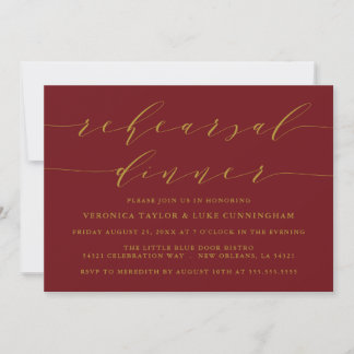 SIMPLE SCRIPT MODERNO | INVITACIÓN DE CENA REHEARS