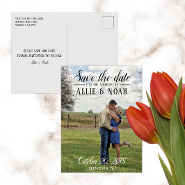 Simple Script Photo Anuncio de boda