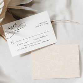 Simple Script Wedding Rsvp con tarjeta de opciones