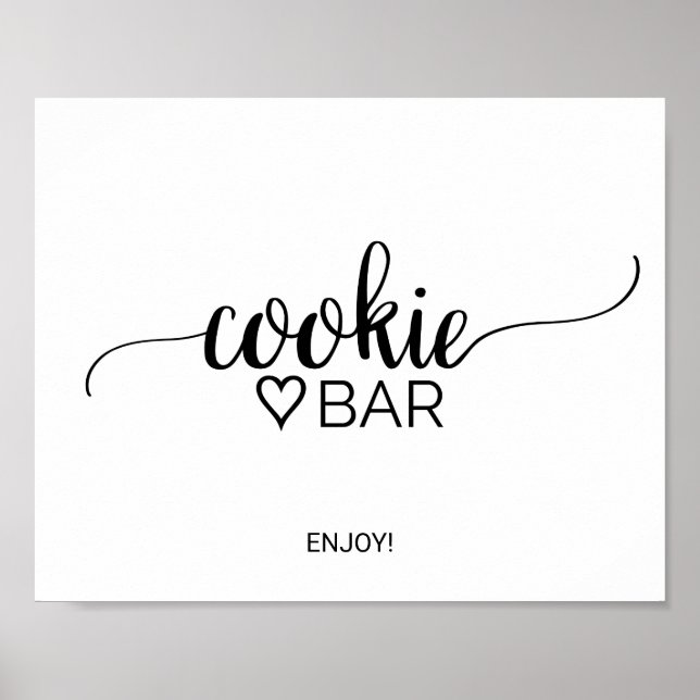 Simple Señal de barra de galletas de caligrafía ne (Frente)