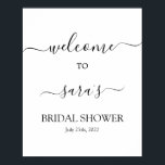 Simple señal de bienvenida de ducha de novia Minim<br><div class="desc">Simple señal de bienvenida de ducha de novia Minimalista</div>