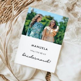 Simple Serás mi tarjeta de foto para la dama de ho