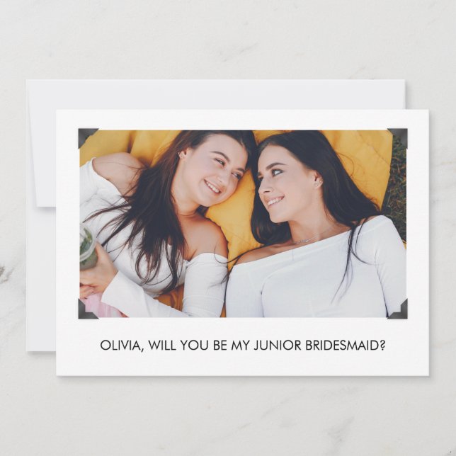 Simple Serás Mi Tarjeta De Fotografía Para Novias (Anverso)