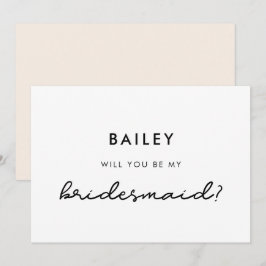 Simple Serás mi tarjeta de novia