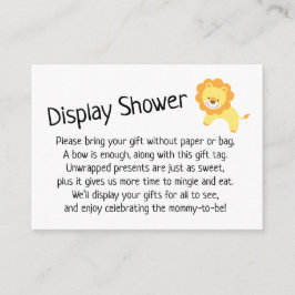 Simple sin ajustar tarjeta de regalo de Baby Showe