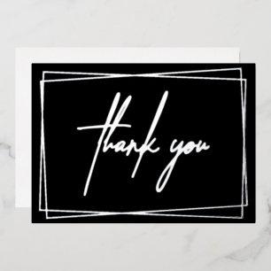 Simple Tarjeta de agradecimiento con Invitación de