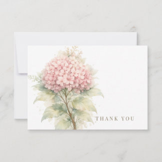Simple tarjeta de agradecimiento floral rosa para