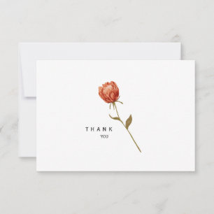 Simple tarjeta de agradecimiento por duelo funeral