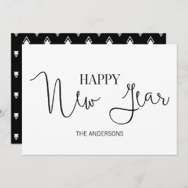 Simple tarjeta de Año Nuevo Feliz