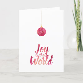 Simple Tarjeta de Navidad con Acuarela, Tarjeta de