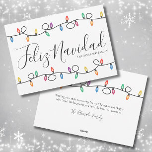Simple Tarjeta de Navidad Feliz Navidad