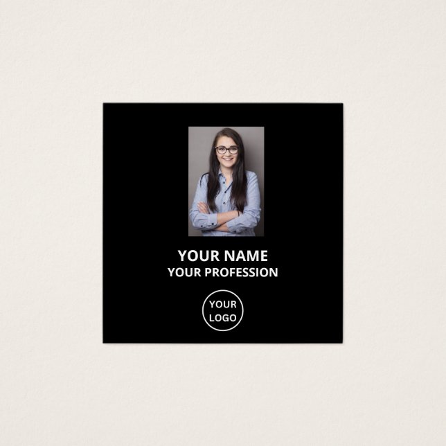 SIMPLE TARJETA DE PERFIL DE NÚMERO DE PERSONALIZAD (Anverso)