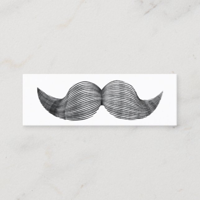 Simple tarjeta de perfil simple hipster Mustache m (Anverso)