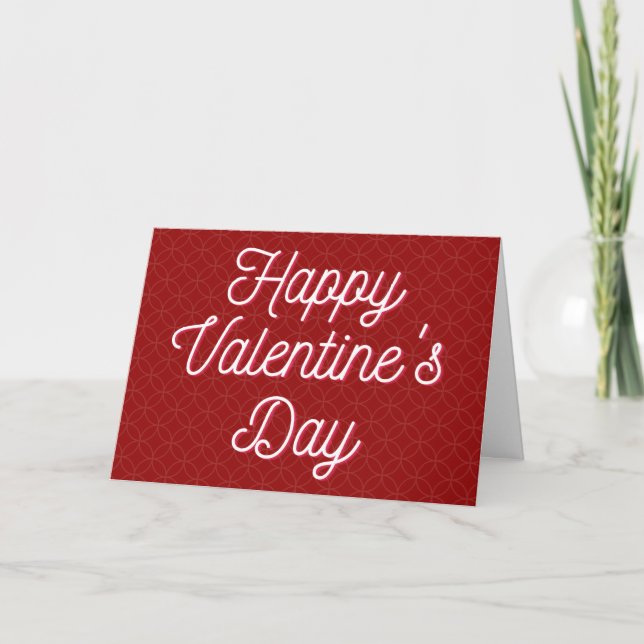 Simple tarjeta de San Valentín platónica (Anverso)