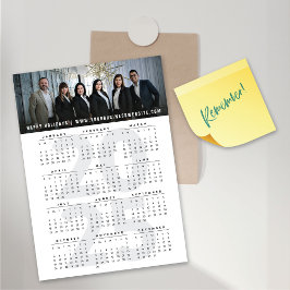 Simple tarjeta magnética de vacaciones de calendar