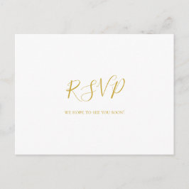 Simple Tarjeta Postal de Solicitud de RSVP de Canc