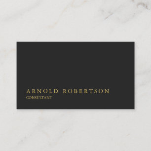 Simple tarjeta profesional de oro gris claro